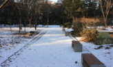 눈이 내린 공원에서,전라북도 김제시
